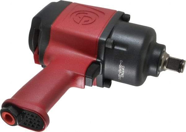 Chicago Pneumatic - 3/4" Drive, 6,300 RPM, 1,200 Ft/Lb Torque Impact Wrench - Pistol Grip Handle, 850 IPM, 7.5 CFM, 90 psi, 3/8" NPTF Inlet - Strong Tooling