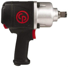 Chicago Pneumatic - 1" Drive, 6,300 RPM, 1,200 Ft/Lb Torque Impact Wrench - Pistol Grip Handle, 850 IPM, 7.5 CFM, 90 psi, 3/8" NPTF Inlet - Strong Tooling