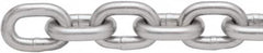 Peerless Chain - 1/2" Welded Proof Coil Chain - 4,500 Lb Capacity, Grade 30, Cut to Length, Low Carbon Steel, Zinc Plated Finish - Strong Tooling