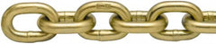 Peerless Chain - 1/4" Welded Transport Chain - 3,150 Lb Capacity, Grade 70, Cut to Length, Carbon Steel, Yellow Zinc Finish - Strong Tooling