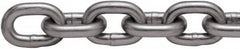 Peerless Chain - 100 Ft. Long, 3900 Lbs. Load Capacity, Carbon Steel High Test Chain - 4 Grade, 1.1 Inch Inside Long x 0.479 Inch Inside Wide - Strong Tooling