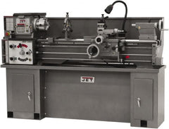 Jet - 13" Swing, 40" Between Centers, 230 Volt, Single Phase Bench Lathe - 5MT Taper, 2 hp, 60 to 1,240 RPM, 1-3/8" Bore Diam, 32" Deep x 45" High x 71" Long - Strong Tooling