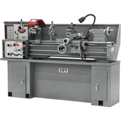 Jet - 13" Swing, 40" Between Centers, 230 Volt, Single Phase Bench Lathe - 5MT Taper, 2 hp, 70 to 2,000 RPM, 1-3/8" Bore Diam, 32" Deep x 47" High x 71" Long - Strong Tooling