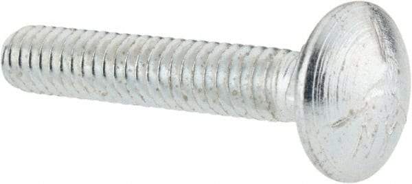 Value Collection - 1/4-20 UNC 1-1/2" Length Under Head, Standard Square Neck, Carriage Bolt - Grade 5 Steel, Zinc-Plated Finish - Strong Tooling