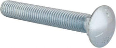 Value Collection - 1/2-13 UNC 3-1/2" Length Under Head, Standard Square Neck, Carriage Bolt - Grade 5 Steel, Zinc-Plated Finish - Strong Tooling