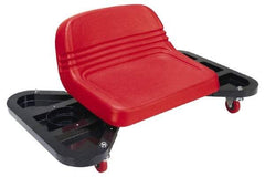 Whiteside - 275 Lb Capacity, 4 Wheel Creeper Seat with Tray - Steel, 18-1/4" Long x 14" High x 32" Wide - Strong Tooling