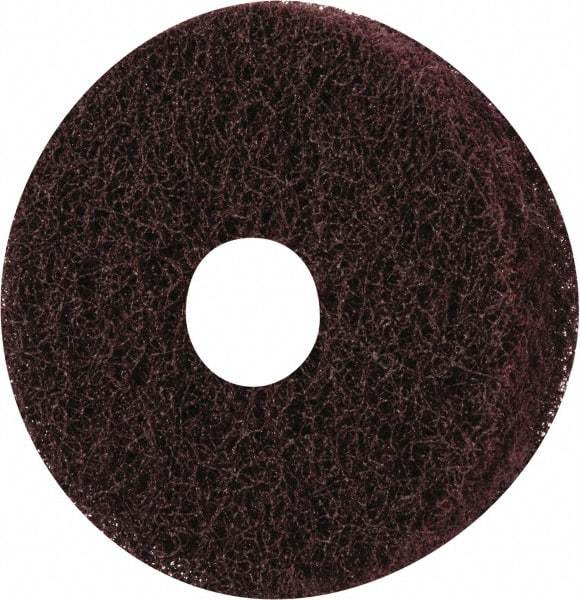 Merit Abrasives - 3" Diam, Medium Mounted Scrubber Buffing Wheel - 3 Ply, Medium Grade, 1/4" Shank Diam, 8,000 RPM - Strong Tooling