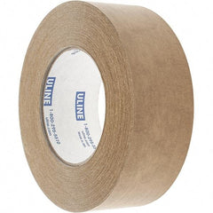 Made in USA - 2" x 60 Yd Tan Rubber Adhesive Sealing Tape - Paper Backing, 7 mil Thick - Strong Tooling