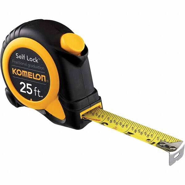 Komelon - 25' x 1" Yellow Blade Tape Measure - Strong Tooling