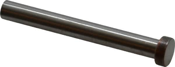 Dayton Lamina - 3/8" Head Diam, 1/4" Shank Diam, Basic Head, A2 Grade Tool Steel, Solid Mold Die Blank & Punch - 1/8" Head Height, 2-1/4" OAL, Blank Punch, Regular (KPB) Series - Strong Tooling