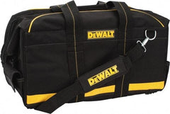 DeWALT - 9 Pocket Black & Yellow Polyester Tool Bag - 24" Wide x 12" Deep x 12" High - Strong Tooling