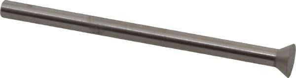 Dayton Lamina - 0.225" Head Diam, 1/8" Shank Diam, Quill Head, High Speed Steel Solid Mold Die Blank & Punch - 60° Head Angle, 0.0875" Head Height, 2" OAL, Blank Punch, KWX Series - Strong Tooling