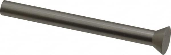 Dayton Lamina - 0.3375" Head Diam, 3/16" Shank Diam, Quill Head, High Speed Steel Solid Mold Die Blank & Punch - 60° Head Angle, 0.1313" Head Height, 2" OAL, Blank Punch, KWX Series - Strong Tooling