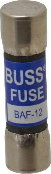 Cooper Bussmann - 250 VAC, 12 Amp, Fast-Acting General Purpose Fuse - Fuse Holder Mount, 1-1/2" OAL, 10 at 125 V kA Rating, 13/32" Diam - Strong Tooling