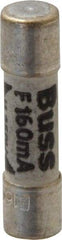 Cooper Bussmann - 250 VAC, 32 VDC, 0.16 Amp, Fast-Acting Miniature Ceramic Fuse - 20mm OAL, 5mm Diam - Strong Tooling