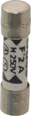 Cooper Bussmann - 250 VAC, 32 VDC, 2 Amp, Fast-Acting Miniature Ceramic Fuse - 20mm OAL, 5mm Diam - Strong Tooling