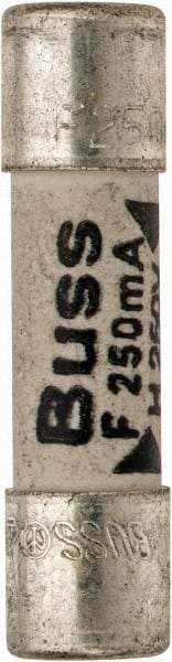 Cooper Bussmann - 250 VAC, 32 VDC, 0.25 Amp, Fast-Acting Miniature Ceramic Fuse - 20mm OAL, 5mm Diam - Strong Tooling