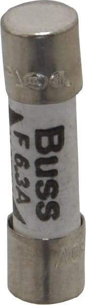 Cooper Bussmann - 250 VAC, 32 VDC, 6.3 Amp, Fast-Acting Miniature Ceramic Fuse - 20mm OAL, 5mm Diam - Strong Tooling