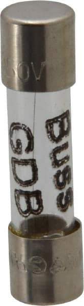 Cooper Bussmann - 250 VAC, 32 VDC, 0.8 Amp, Fast-Acting Miniature Glass Fuse - 20mm OAL, 5mm Diam - Strong Tooling