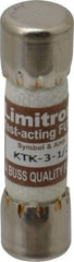 Cooper Bussmann - 600 VAC, 3.5 Amp, Fast-Acting General Purpose Fuse - Fuse Holder Mount, 1-1/2" OAL, 100 at AC kA Rating, 13/32" Diam - Strong Tooling