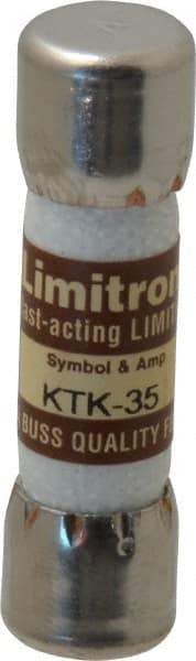 Cooper Bussmann - 600 VAC, 35 Amp, Fast-Acting General Purpose Fuse - Fuse Holder Mount, 1-1/2" OAL, 100 at AC kA Rating, 13/32" Diam - Strong Tooling