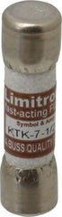 Cooper Bussmann - 600 VAC, 7.5 Amp, Fast-Acting General Purpose Fuse - Fuse Holder Mount, 1-1/2" OAL, 100 at AC kA Rating, 13/32" Diam - Strong Tooling