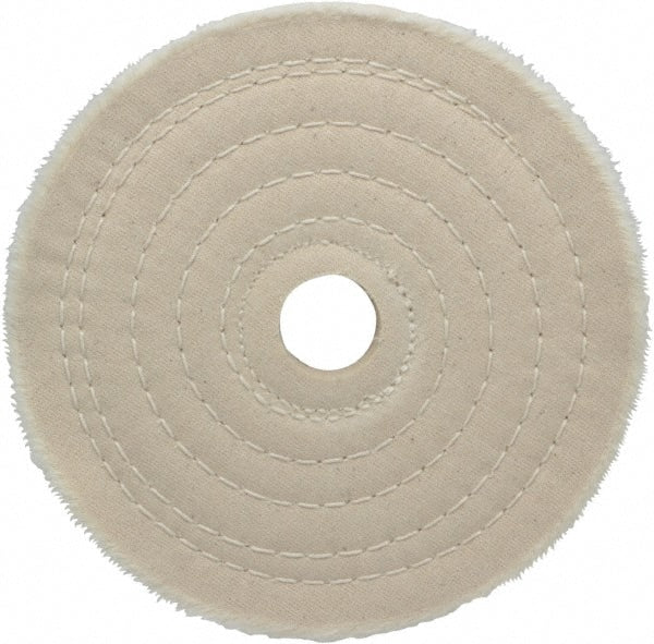 Made in USA - 6 Inch Diameter x 1/2 Inch Thick Unmounted Buffing Wheel - Exact Industrial Supply