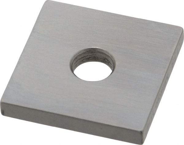 Mitutoyo - 0.138" Square Steel Gage Block - Accuracy Grade 0, Includes Certificate of Inspection - Strong Tooling