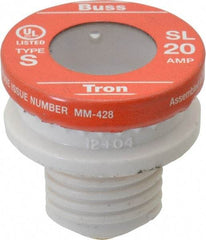 Cooper Bussmann - 125 VAC, 20 Amp, Time Delay Plug Fuse - 10 (RMS Symmetrical) kA Rating - Strong Tooling