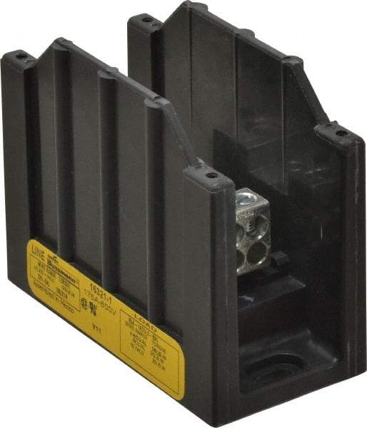 Cooper Bussmann - 1 Pole, 175 Amp, 8-2/0 AWG (Al), 14-2/0 AWG (Cu) Primary, 4-14 AWG (Cu), 4-8 AWG (Al) Secondary, Thermoplastic Power Distribution Block - 600 VAC/VDC, 1 Primary Connection, 1.96 Inch Long x 3.32 Inch Deep x 4 Inch High - Strong Tooling