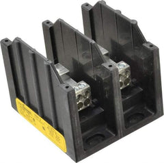 Cooper Bussmann - 2 Poles, 175 Amp, 8-2/0 AWG (Al), 14-2/0 AWG (Cu) Primary, 4-14 AWG (Cu), 4-8 AWG (Al) Secondary, Thermoplastic Power Distribution Block - 600 VAC/VDC, 1 Primary Connection, 3.58 Inch Long x 3.32 Inch Deep x 4 Inch High - Strong Tooling