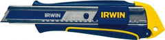 Irwin - Snap Utility Knife - Blue & Yellow Handle, 1 Blade Included - Strong Tooling