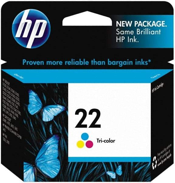 Hewlett-Packard - Cyan, Magenta & Yellow Ink Cartridge - Use with HP Deskjet D2230, D2345, D2360, D2430, D2445, D2460, F340, F380, F2140, F2180, F2240 - Strong Tooling