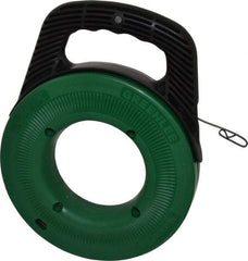 Greenlee - 65 Ft. Long x 1/8 Inch Wide, 0.045 Inch Thick, Steel Fish Tape - 400 Lb. Pulling Strength, Includes Case - Strong Tooling