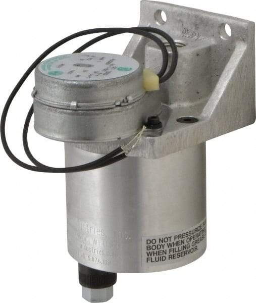 LDI Industries - 0.16 cc Output per Cycle, 1 Outlet Central Lubrication System Electric Pump - 66.55mm Wide x 134.37mm High, 120 Volt, Oil/Grease, 1/8-27 Outlet Thread, NPTF - Strong Tooling