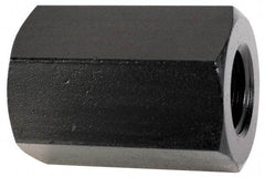 TE-CO - M24x3.00 Metric Coarse, 64mm OAL Steel Standard Coupling Nut - Black Oxide Coated, 38mm Width Across Flats - Strong Tooling