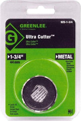 Greenlee - 1-3/4" Diam, 1/2" Cutting Depth, Hole Saw - High Speed Steel Saw, Toothed Edge - Strong Tooling