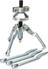 Proto - 5 Piece, 6 Ton Capacity, 7" Spread, Cone Puller Set - 3 Jaws, 6" Reach - Strong Tooling