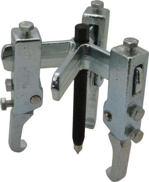 Proto - 8" Spread, 6 Ton Capacity, Puller - 7-1/2" Long, For Bearings, Gears & Pulleys - Strong Tooling