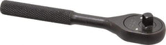 Proto - 1/4" Drive Pear Head Ratchet - Black Oxide Finish, 5" OAL, 24 Gear Teeth - Strong Tooling