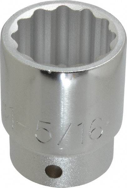 Proto - 1-5/16", 3/4" Drive, Standard Hand Socket - 12 Points, 2-9/32" OAL, Chrome Finish - Strong Tooling