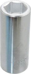 Proto - 15/16", 3/4" Drive, Deep Hand Socket - 6 Points, 3-1/2" OAL, Chrome Finish - Strong Tooling