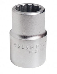 Proto - 3/4" Drive, Standard Hand Socket - 12 Points, 2-7/32" OAL, Chrome Finish - Strong Tooling