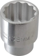 Proto - 3/4" Drive, Standard Hand Socket - 12 Points, 2-13/32" OAL, Chrome Finish - Strong Tooling