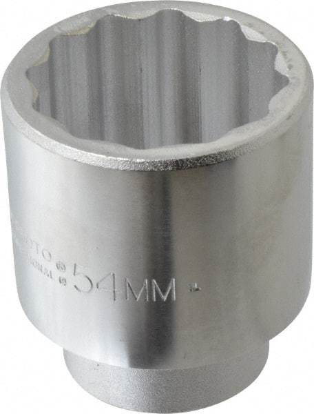 Proto - 3/4" Drive, Standard Hand Socket - 12 Points, 3-9/32" OAL, Chrome Finish - Strong Tooling