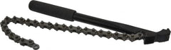 Proto - 4" Max Pipe Capacity, 16-1/4" Long, Chain Wrench - 12" Handle Length - Strong Tooling