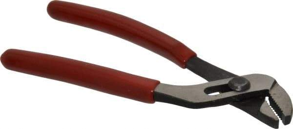 Proto - 4-5/8" OAL, 15/32" Max Capacity, 4 Position Gooseneck Tongue & Groove Pliers - Standard Straight Jaws, Standard Head, Plastisol Handles - Strong Tooling