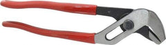 Proto - 7-1/16" OAL, 1-1/8" Max Capacity, 5 Position Gooseneck Tongue & Groove Pliers - Standard Straight Jaws, Standard Head, Plastisol Handles - Strong Tooling