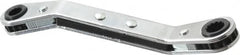 Proto - 7/32" x 9/32" 12 Point Reversible Ratcheting Offset Box Wrench - Double End, 4-1/8" OAL, Steel, 25° Offset - Strong Tooling