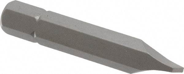 Irwin - 1/4" x 0.042" Blade, 1/4" Drive Slotted Screwdriver Bit - 1-1/2" OAL, Power Bit - Strong Tooling